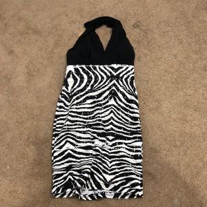 White house black market halter dress